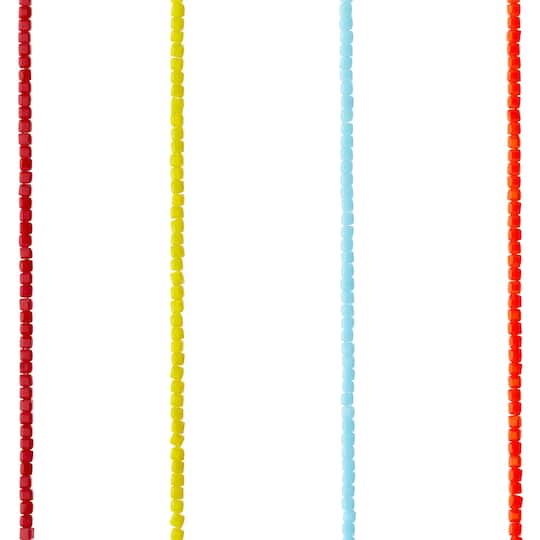 Multicolor Glass Cube Beads, 3mm by Bead Landing™